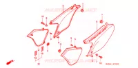 COUVERCLES LATERAUX pour Honda XR 250 TORNADO de 2008