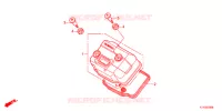 COUVRE CULASSE pour Honda CBR 125 de 2012