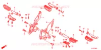 REPOSE PIED pour Honda CBR 125 de 2012