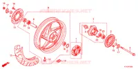 ROUE ARRIERE pour Honda CBR 125 de 2012