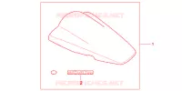 CAPOT DE SELLE pour Honda CBR 125 de 2011