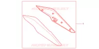 CARENAGE ARRIERE pour Honda CBR 125 de 2011