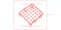FILET BAGAGES NOIR pour Honda CBR 125 de 2011