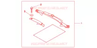 FIXATION SAC DE SELLE pour Honda CBR 125 de 2011