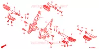 REPOSE PIED pour Honda CBR 125 de 2011