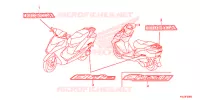 AUTOCOLLANTS pour Honda ELITE 125 de 2015