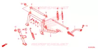 BEQUILLE   PEDALE KICK pour Honda ELITE 125 de 2015