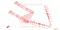 ARBRE A CAMES   SOUPAPE pour Honda CB 1000 R ROUGE SIENNE de 2015