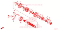 BOITE DE VITESSES (ARBRE SECONDAIRE) pour Honda CB 500 F de 2015