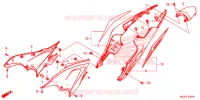 COUVERCLES LATERAUX   ARRIERES pour Honda CB 500 F de 2015