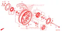 ROUE ARRIERE pour Honda CB 500 F de 2015