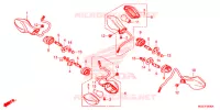 CLIGNOTANT pour Honda CB 500 X de 2015
