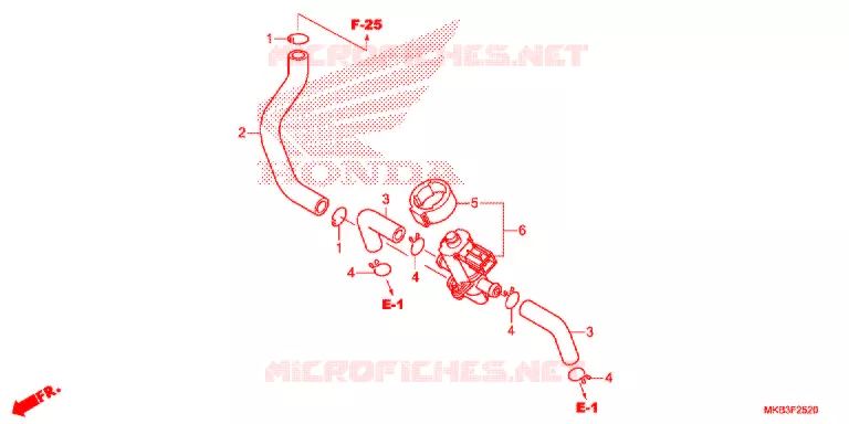 VALVE DE COMMANDE D'INJECTION D'AIR Honda MOTO 1000 CBR 2015  CBR1000SAF