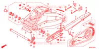 BRAS OSCILLANT pour Honda CBR 1000 RR SP ABS TRICOLORE de 2015