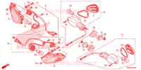 CLIGNOTANT pour Honda CBR 1000 RR SP ABS TRICOLORE de 2015