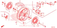ROUE AVANT pour Honda CBR 1000 RR SP ABS TRICOLORE de 2015