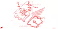 COUVRE CULASSE pour Honda CBR 250 R REPSOL de 2015