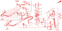 MAITRE CYLINDRE DE FREIN ARRIERE pour Honda CBR 250 R WHITE de 2015