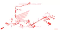 PEDALE pour Honda CBR 250 R WHITE de 2015
