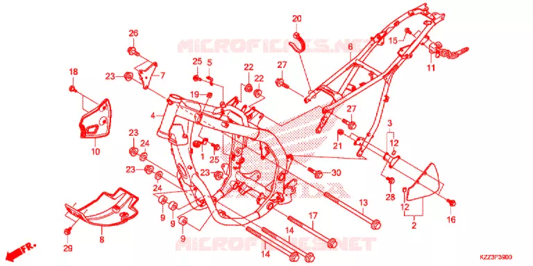 CADRE Honda MOTO 250 CRF 2015  CRF250LF