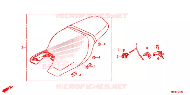 SELLE Honda MOTO 700 CTX 2015  CTX700NAF