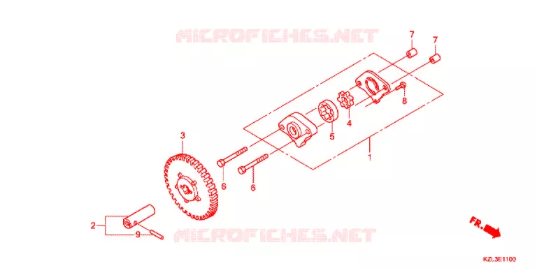 POMPE A HUILE Honda SCOOTER 110 VISION 2015  NSC110WHF