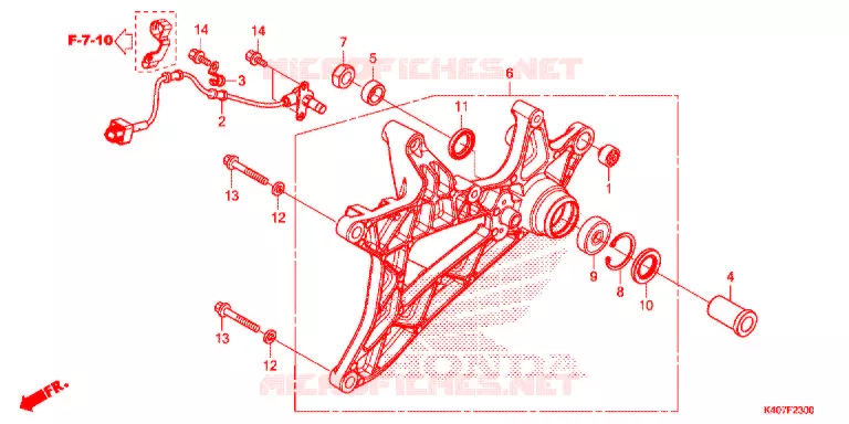 BRAS OSCILLANT Honda SCOOTER 125 FORZA 2015  NSS125ADF
