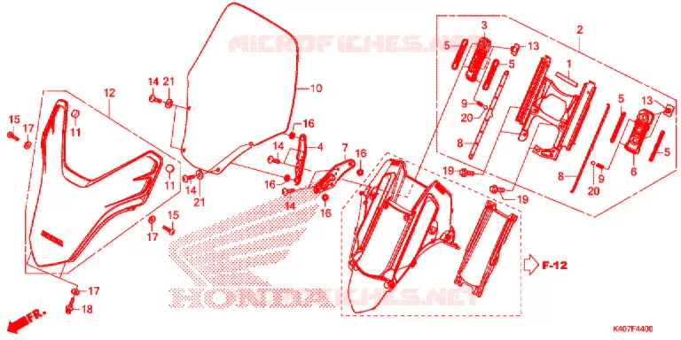 PARE BRISE Honda SCOOTER 125 FORZA 2015  NSS125DF