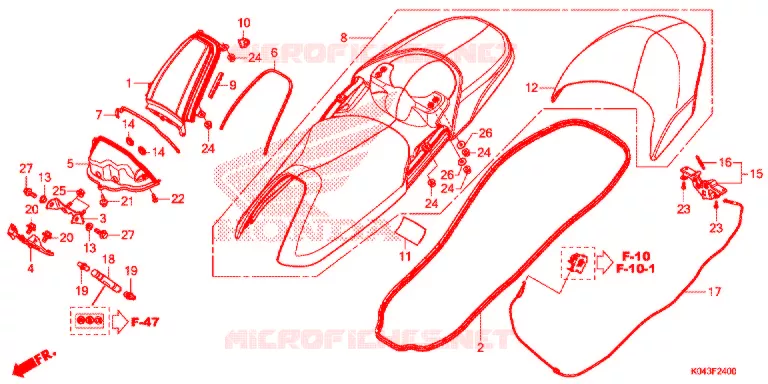 SELLE Honda SCOOTER 300 FORZA 2015  NSS300AF
