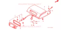 FEU ARRIERE pour Honda TRX 300 FOURTRAX 4X4 de 1988