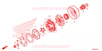 EMBRAYAGE pour Honda FOURTRAX 500 FOREMAN RUBICON DCT de 2015