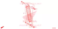 AMORTISSEUR ARRIERE pour Honda FOURTRAX 500 FOREMAN 4X4 Electric Shift, Power Steering Red de 2015