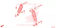 AMORTISSEUR AVANT pour Honda FOURTRAX 500 FOREMAN 4X4 Electric Shift, Power Steering Red de 2015