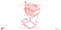 CYLINDRE pour Honda FOURTRAX 500 FOREMAN 4X4 Electric Shift, Power Steering Red de 2015