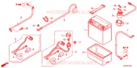 BATTERIE pour Honda FOURTRAX 500 FOREMAN 4X4 Electric Shift de 2013