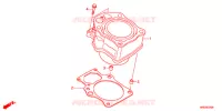 CYLINDRE pour Honda FOURTRAX 500 FOREMAN 4X4 Electric Shift de 2013