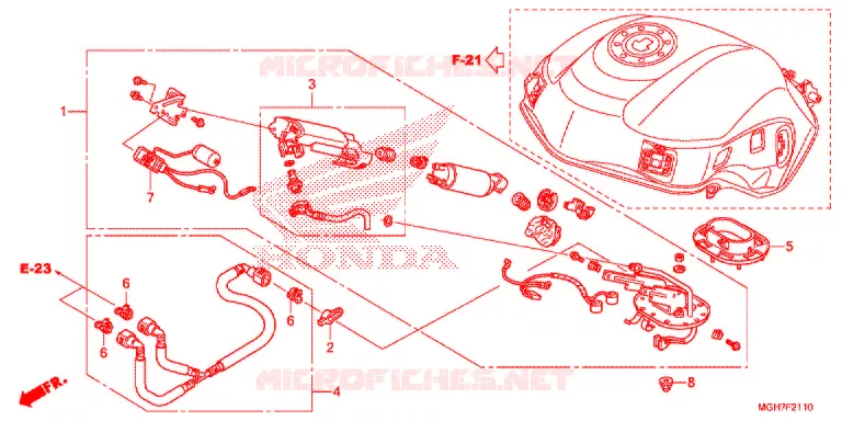POMPE A ESSENCE Honda MOTO 1200 CROSSTOURER 2015  VFR1200XAF