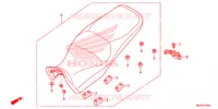SELLE pour Honda CROSSTOURER 1200 L de 2015