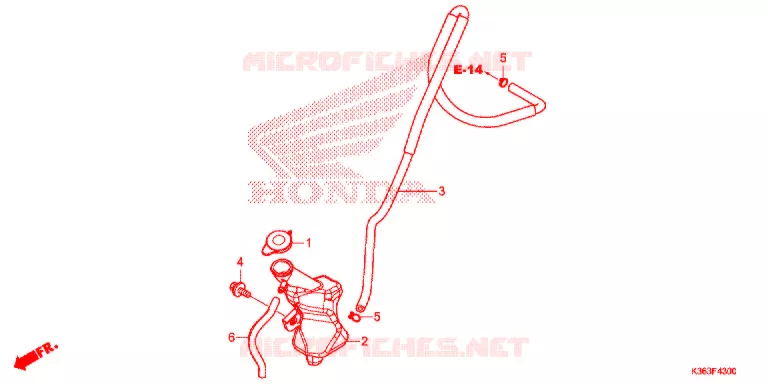 VASE D'EXPANSION Honda SCOOTER 150 PCX 2015  WW150EXF