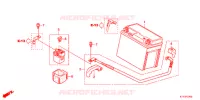 BATTERIE pour Honda CBR 125 BLANC de 2013