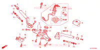 GUIDON   TE DE FOURCHE pour Honda CBR 125 BLANC de 2013