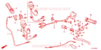 LEVIER DE GUIDON   CABLE   COMMODO pour Honda CBR 125 BLANC de 2013