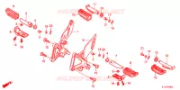 REPOSE PIED pour Honda CBR 125 REPSOL de 2013