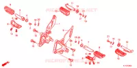 REPOSE PIED pour Honda CBR 125 REPSOL de 2013