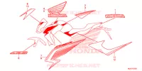 AUTOCOLLANTS pour Honda CB 650 F ABS TRICOLOR de 2014