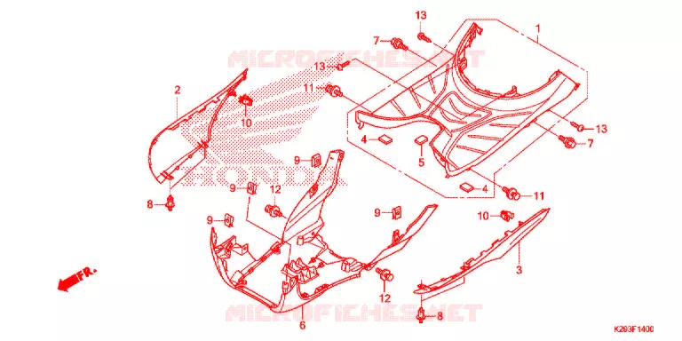 MARCHE PIEDS Honda SCOOTER 125 SH 2015  ANC125F