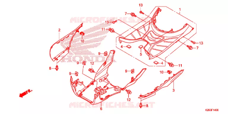 MARCHE PIEDS Honda SCOOTER 110 ICON 2010  ANC110CCM9