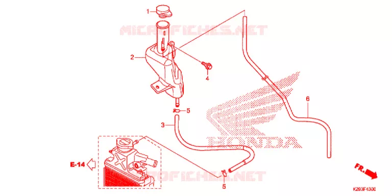 VASE D'EXPANSION Honda SCOOTER 110 ICON 2012  ANC110CCM9