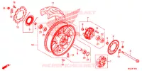 ROUE ARRIERE pour Honda CBR 500 R de 2014