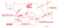 T (CB1300SA 3ED,3F,8E) pour Honda CB 1300 ABS FAIRING de 2010